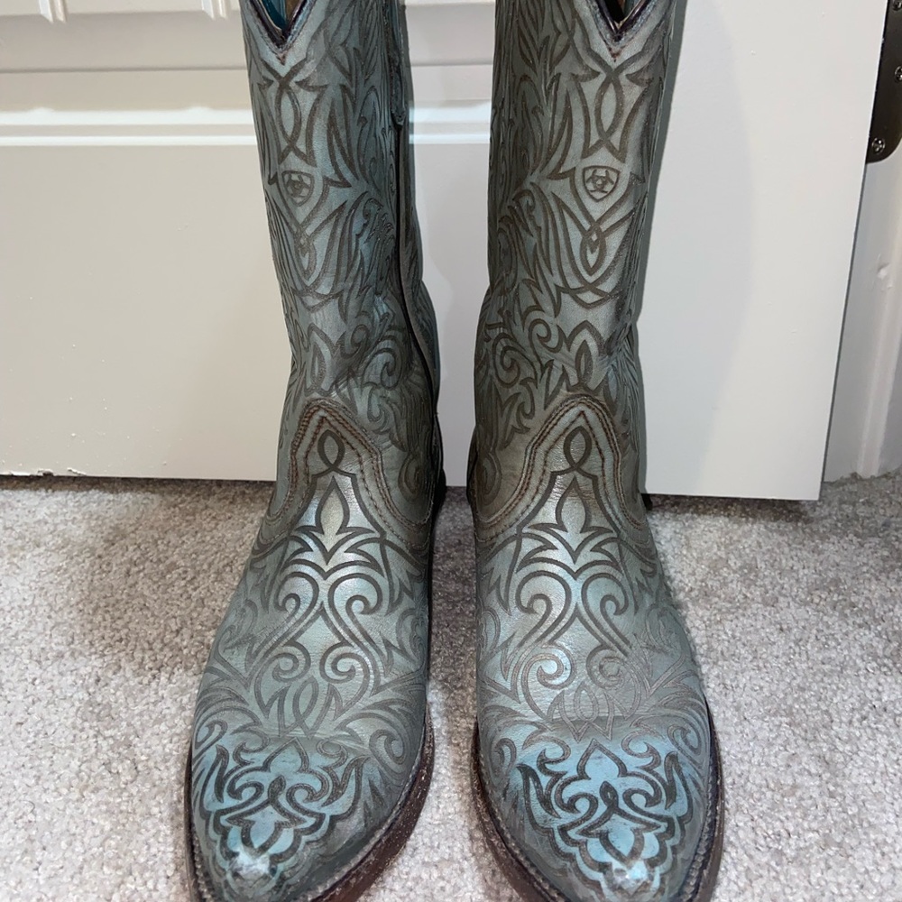 Ariat Blue Leather Boots